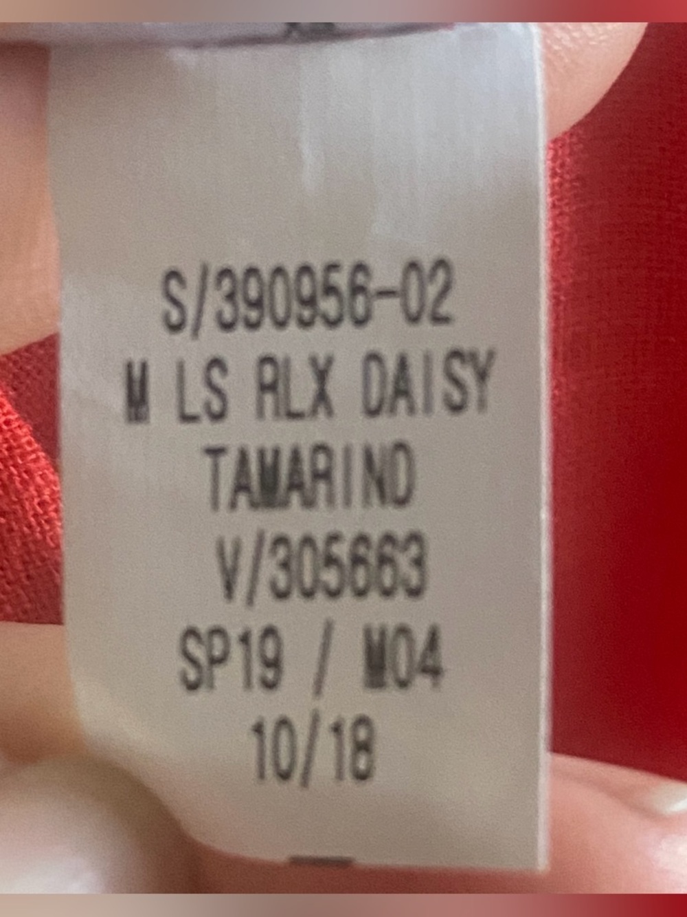 Old Navy Coral Linen Blend Split-Neck Top - Picture 5 of 8